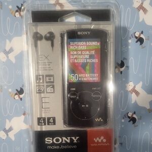 Sony Black Walkman with Earbuds